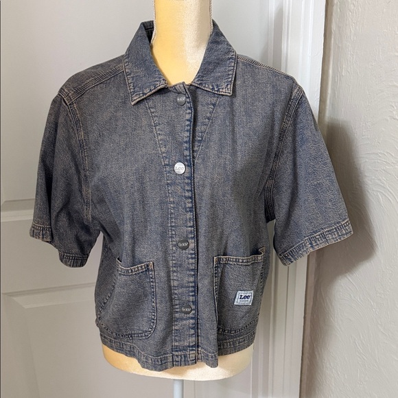 Lee Tops - Lee Blue Short Sleeve Denim Shirt